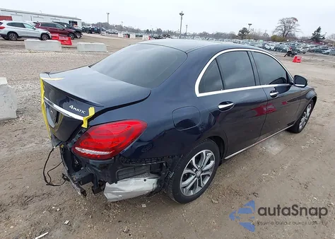 2017 Mercedes-Benz C 300 4Matic из США, поврежденный, VIN WDDWF4KB8HR217503